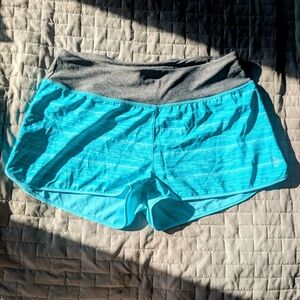 MPG Turquoise and Gray Athletic Shorts